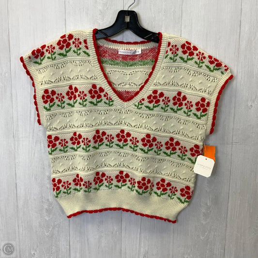 Sweater Short Sleeve By Altard State In Cream, Size: L