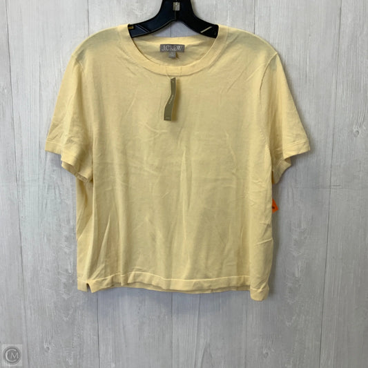 Top Short Sleeve By J. Crew In Yellow, Size: Xl
