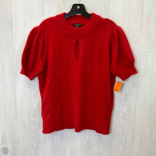 Top Short Sleeve By Venus In Red, Size: Xl