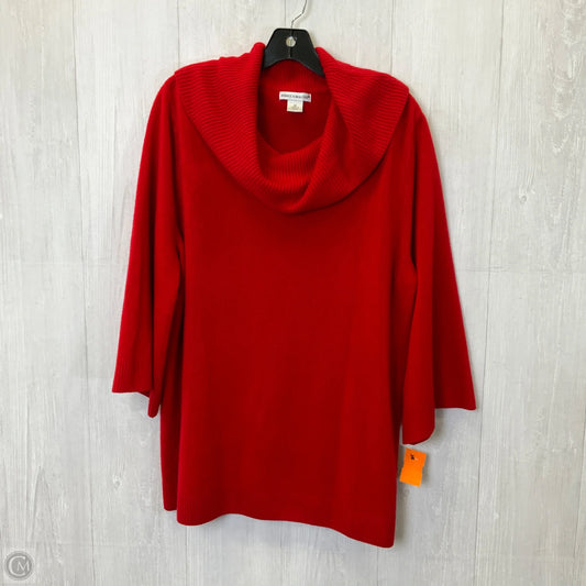 Sweater By Rebecca Malone In Red, Size: 2x