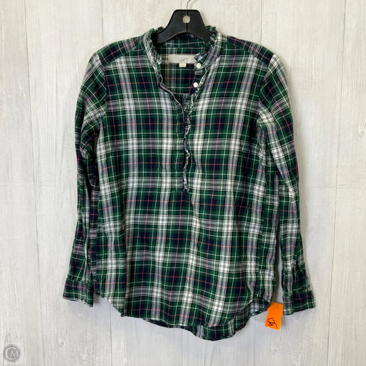 Top Long Sleeve By Loft In Green, Size: Xxs