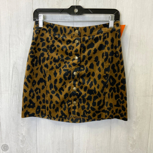 Skirt Mini & Short By Clothes Mentor In Animal Print, Size: M