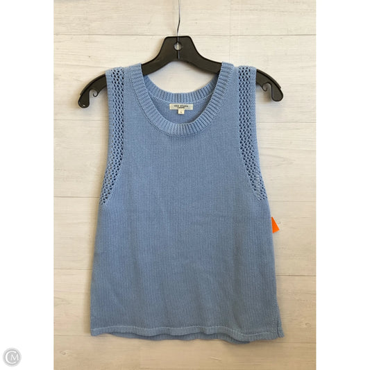 Vest Sweater By Max Studio In Blue, Size: L