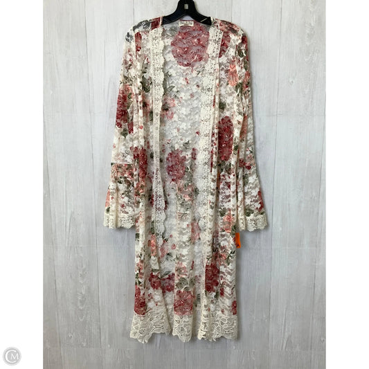 Kimono By Jolie & Joy In Floral Print, Size: Xl