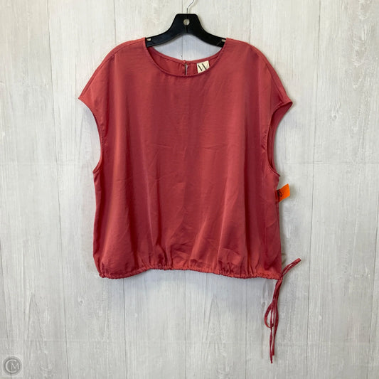 Top Short Sleeve By Worthington In Pink, Size: 1x