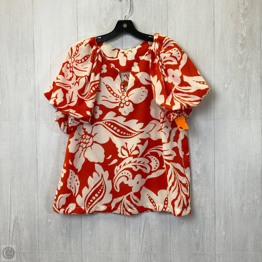 Top Short Sleeve By Umgee In Orange, Size: S