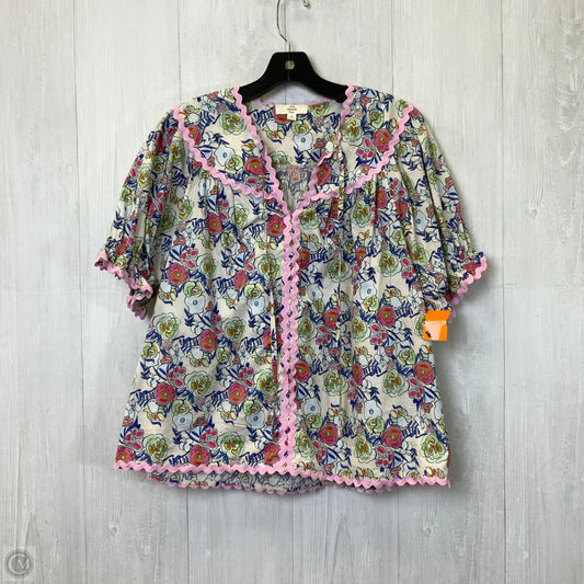 Top Short Sleeve By Entro In Floral Print, Size: S