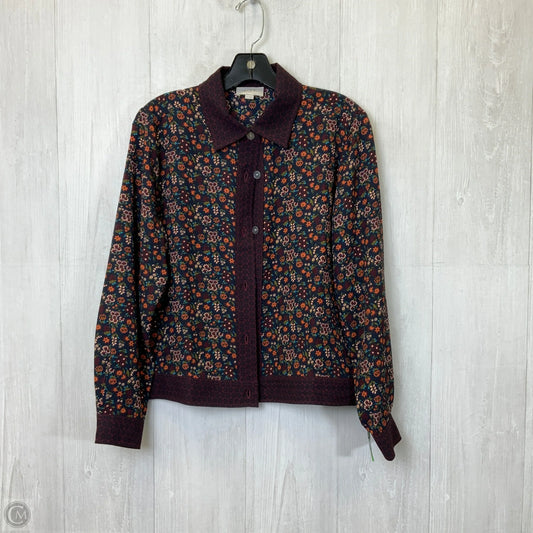 Blouse Long Sleeve By Loft In Floral Print, Size: M