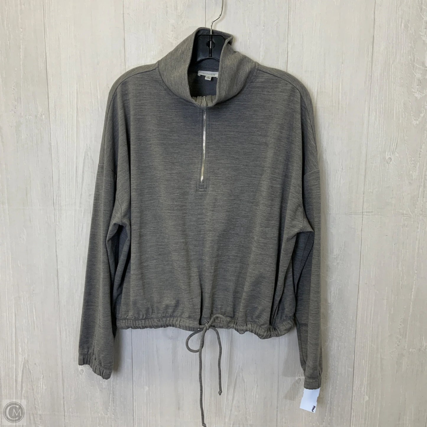 Sweatshirt Collar By Haven In Grey, Size: Xl