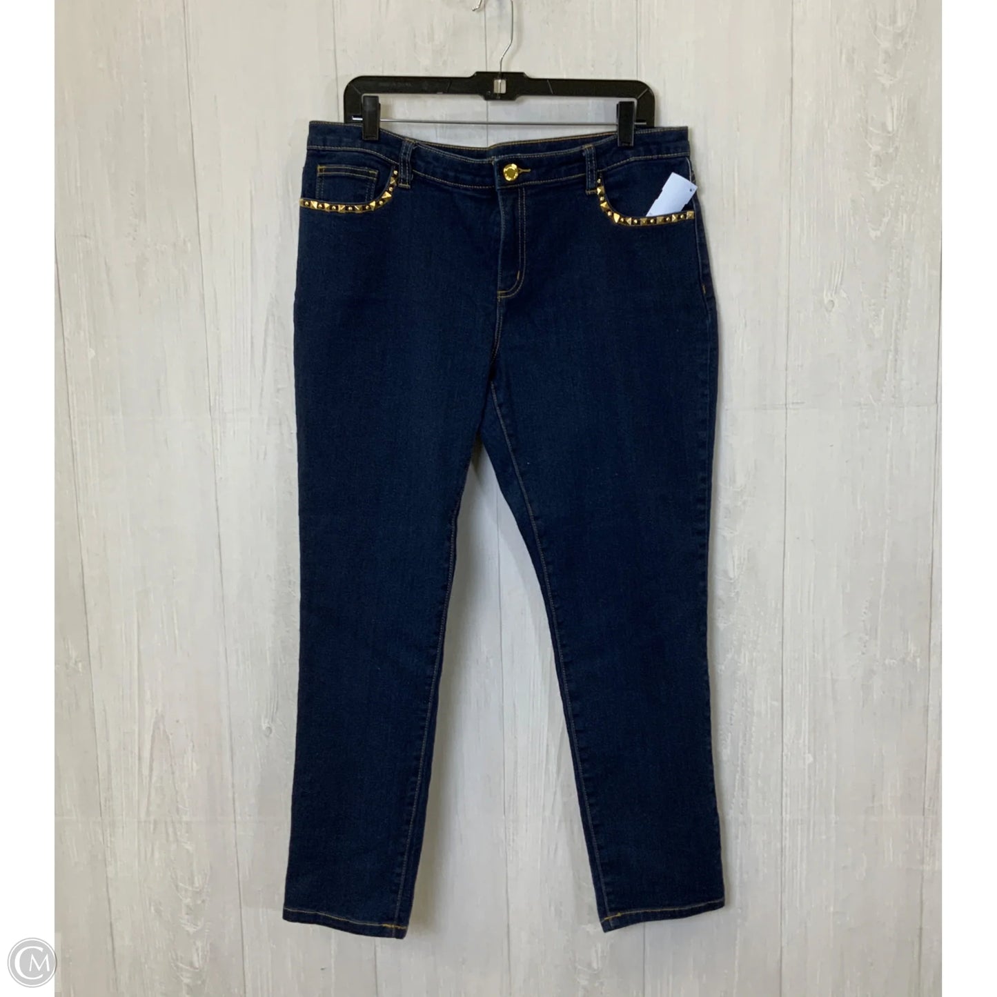 Jeans Designer By Michael Kors In Blue Denim, Size: 14