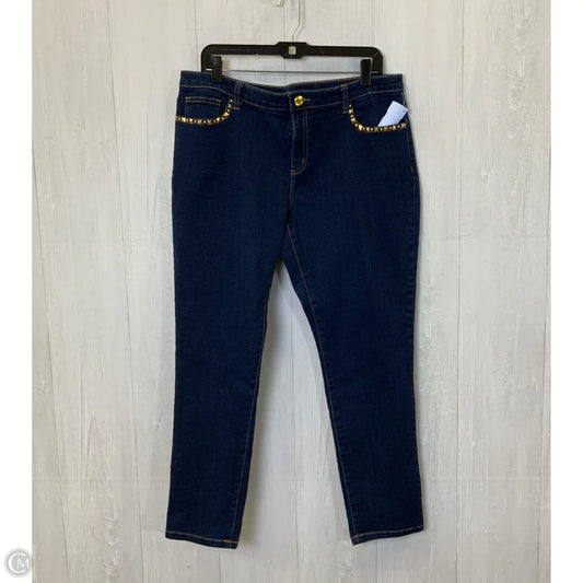 Jeans Designer By Michael Kors In Blue Denim, Size: 14