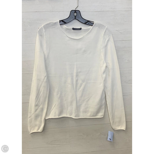 Top Long Sleeve By Brandy Melville In White, Size: S