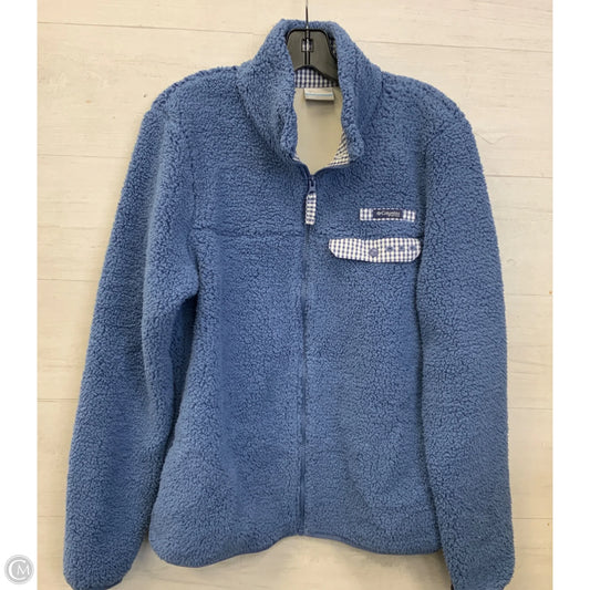 Jacket Faux Fur & Sherpa By Columbia In Blue, Size: L