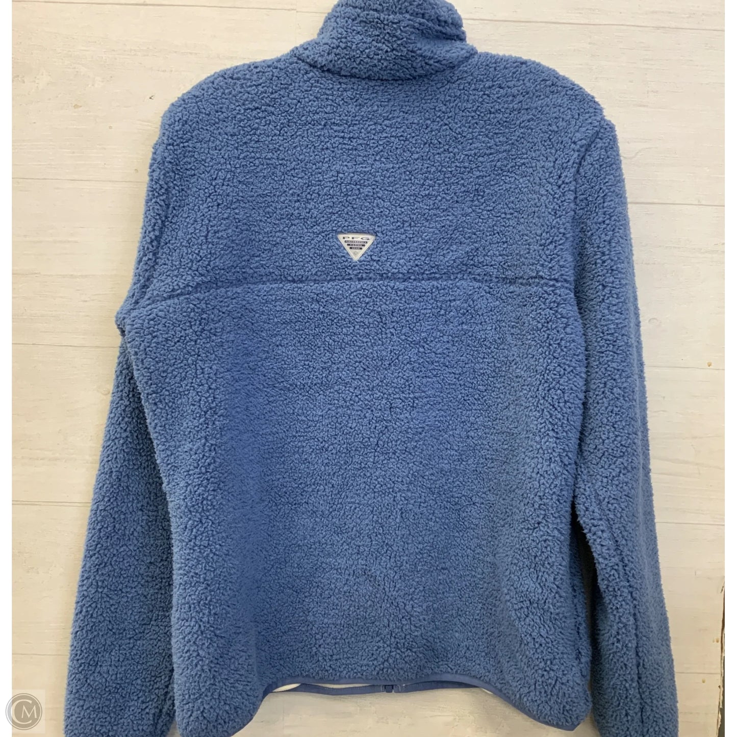 Jacket Faux Fur & Sherpa By Columbia In Blue, Size: L