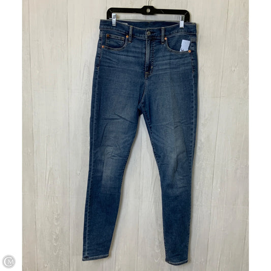 Jeans Skinny By Gap In Blue Denim, Size: 12