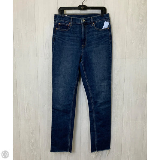 Jeans Skinny By Gap In Blue Denim, Size: 10