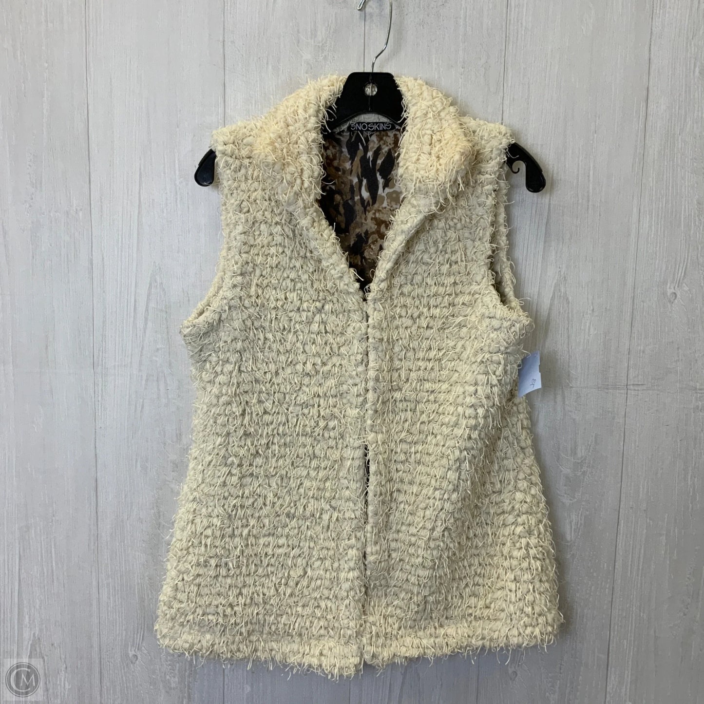 Vest Other By Clothes Mentor In Beige, Size: S