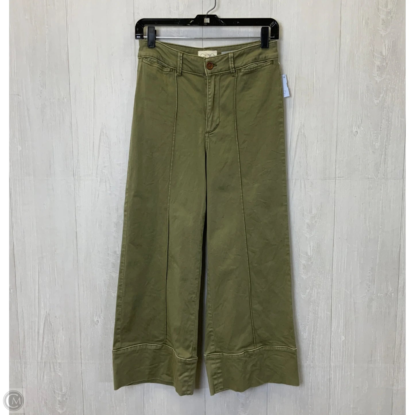 Pants Wide Leg By Clothes Mentor In Green, Size: 0