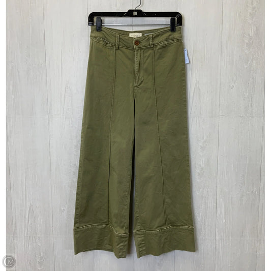 Pants Wide Leg By Clothes Mentor In Green, Size: 0