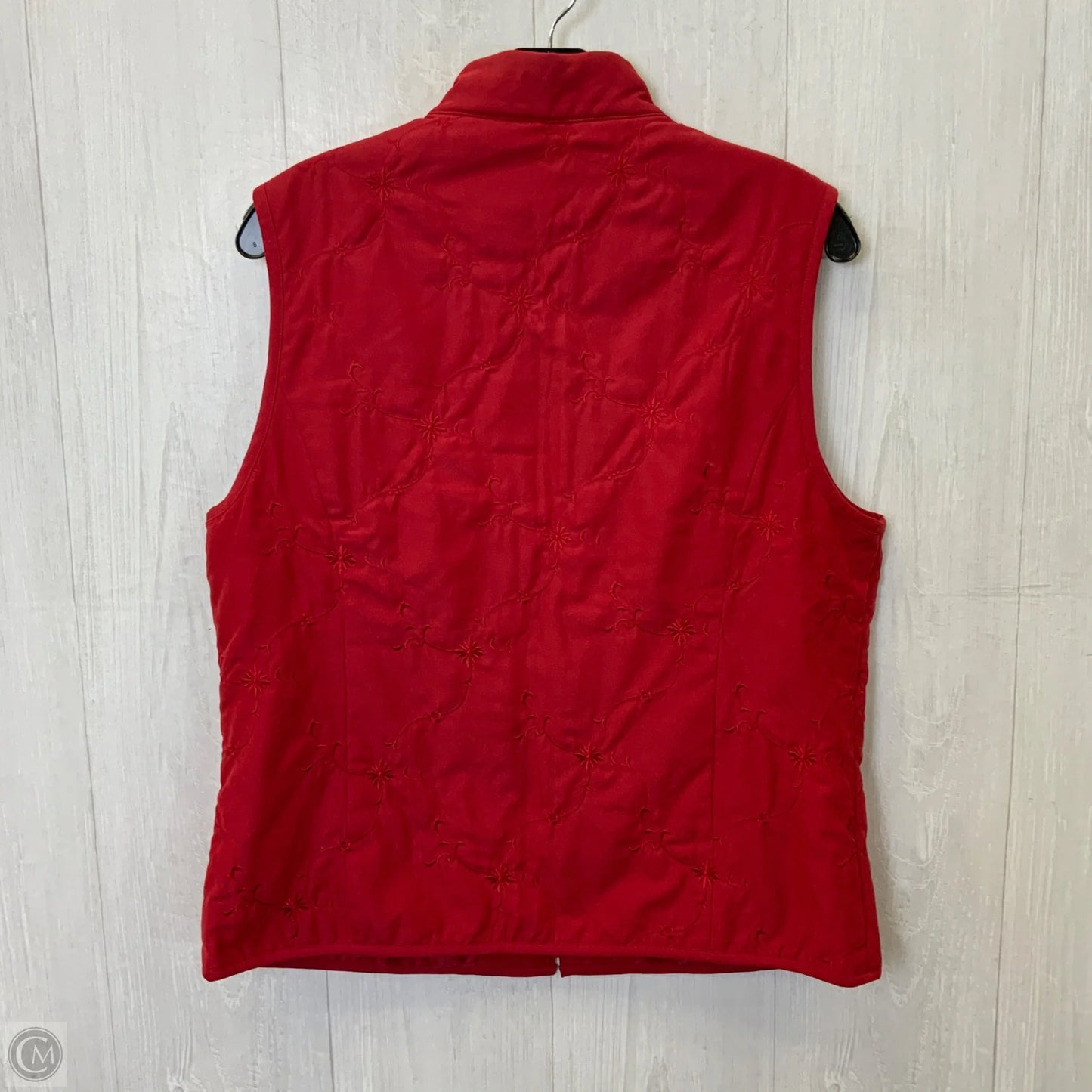 Vest Puffer & Quilted By Talbots In Red, Size: M