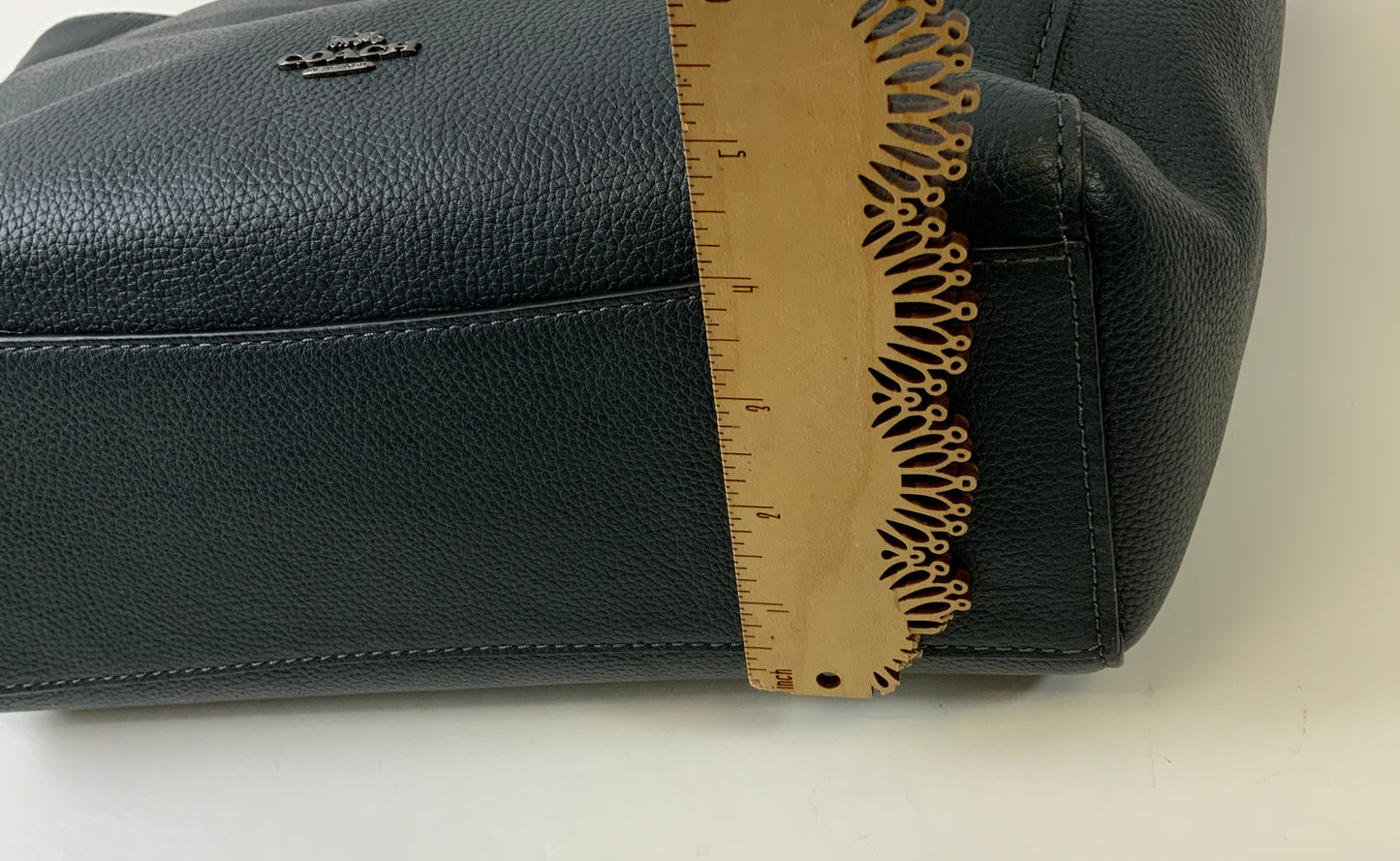 Handbag Designer By Coach In Slate Grey`, Size:Medium