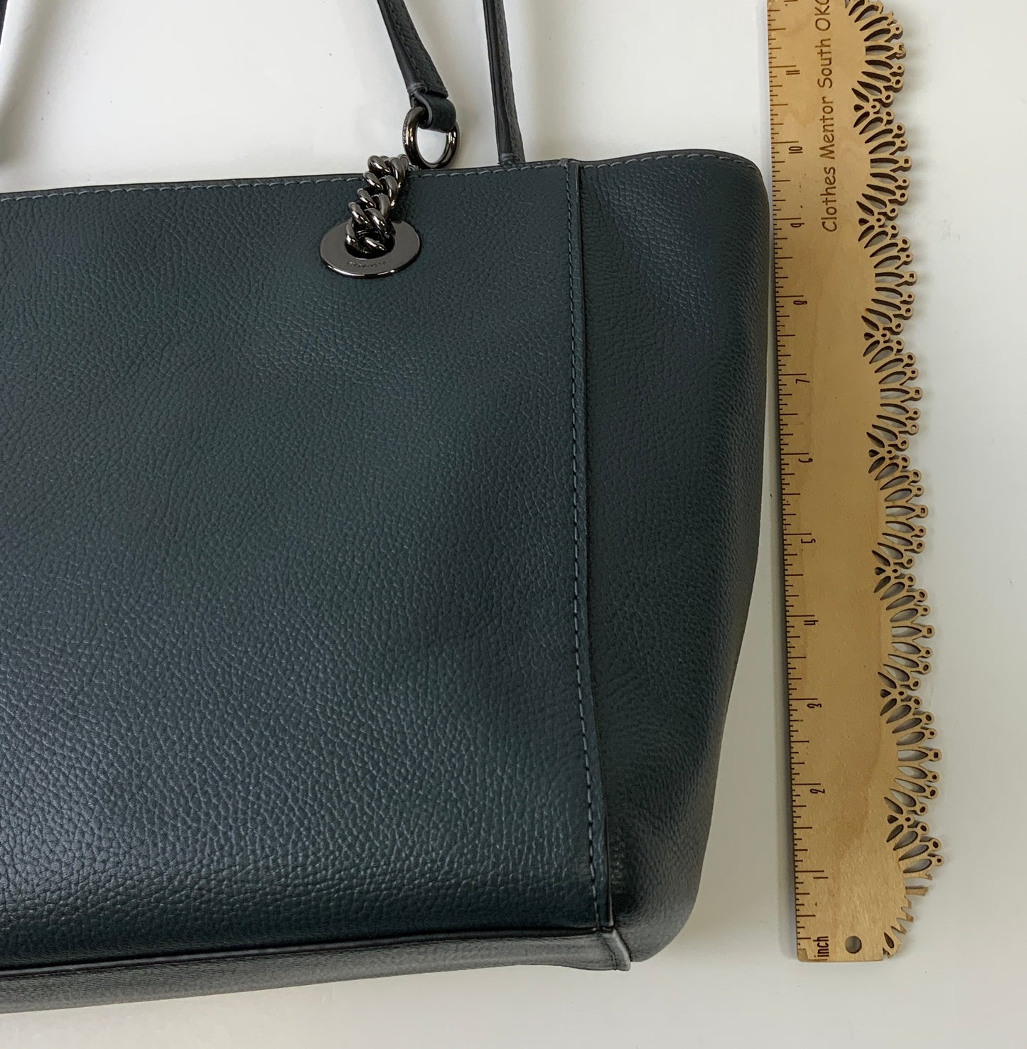 Handbag Designer By Coach In Slate Grey`, Size:Medium