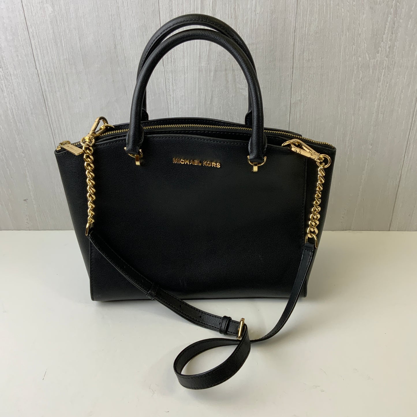 Handbag Designer By Michael Kors In Brown, Size:Small