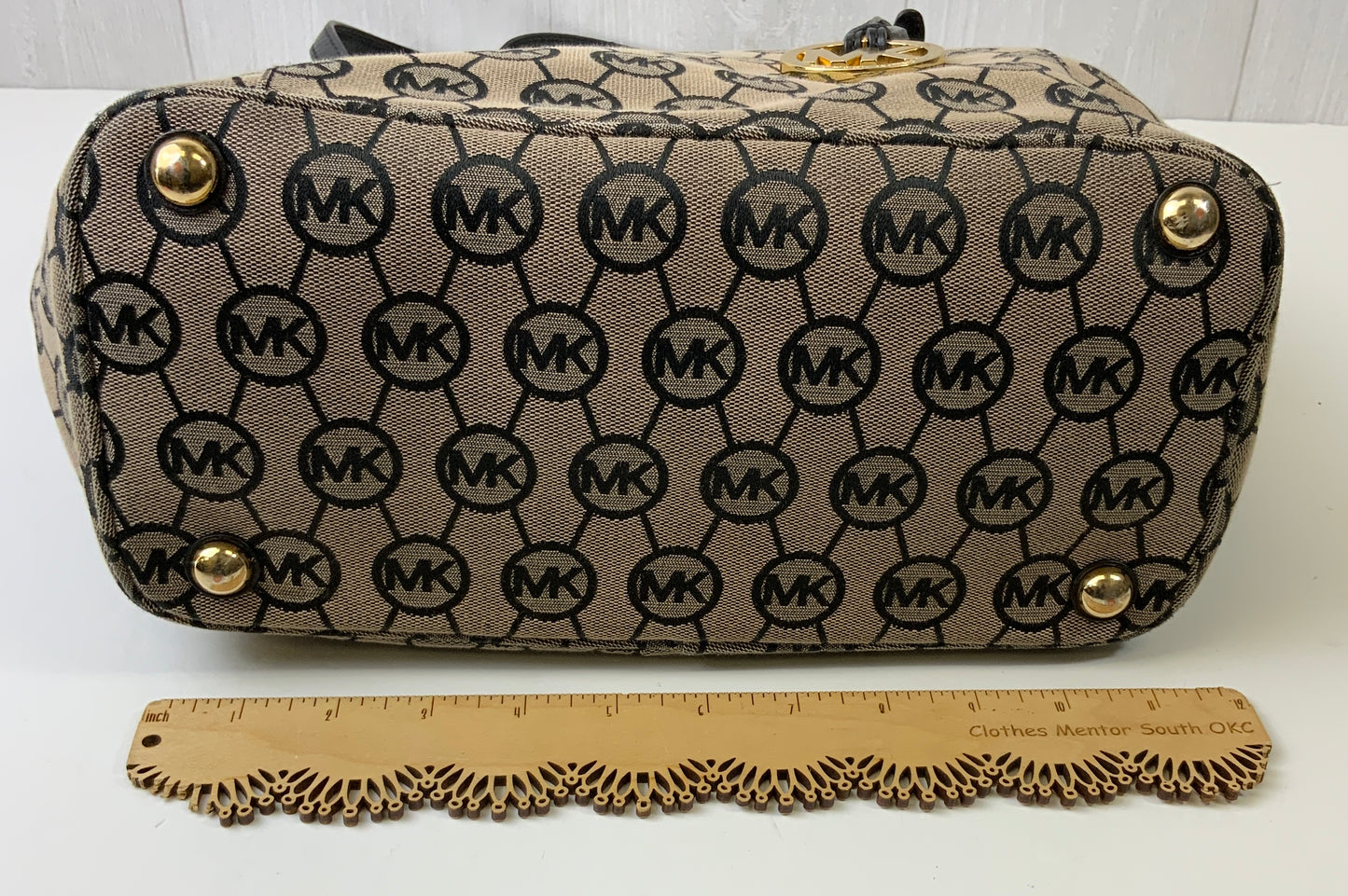 Handbag Designer By Michael Kors In Brown, Size:Large