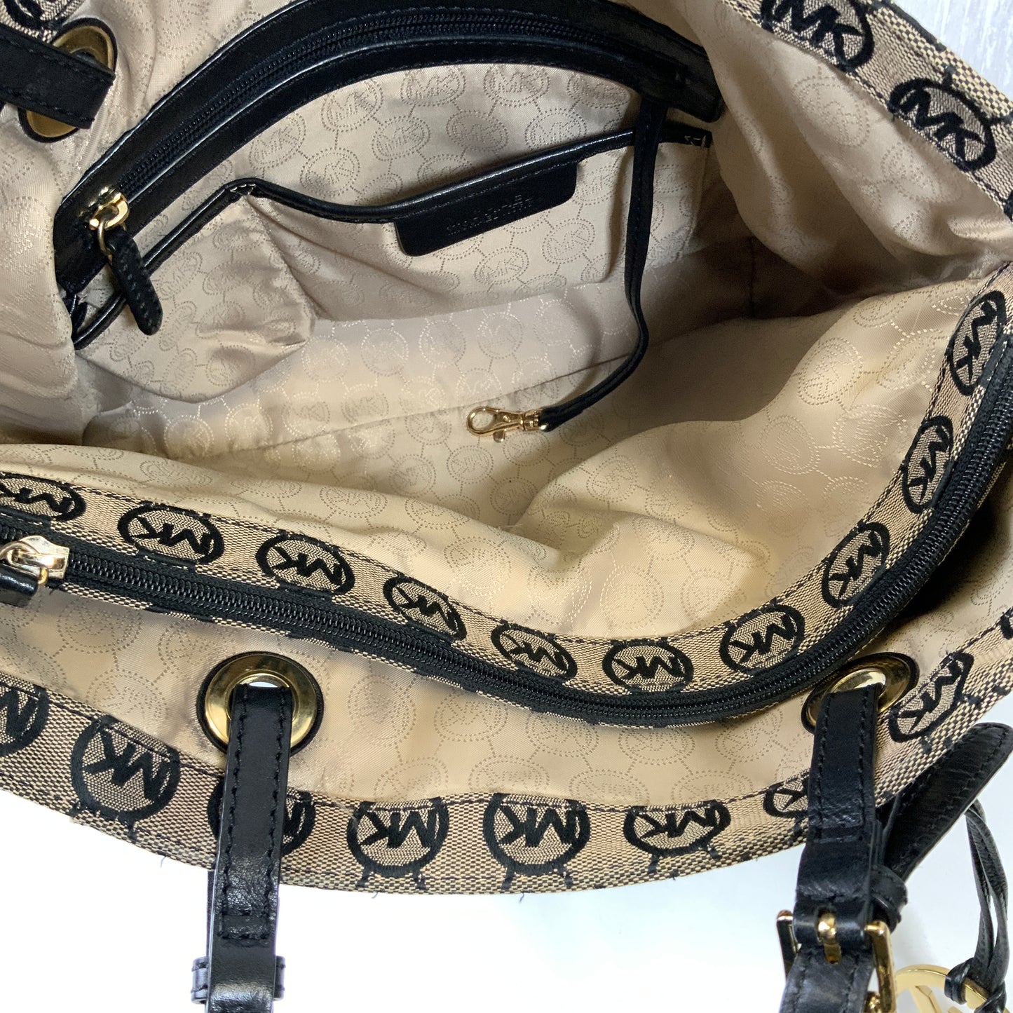 Handbag Designer By Michael Kors In Brown, Size:Large