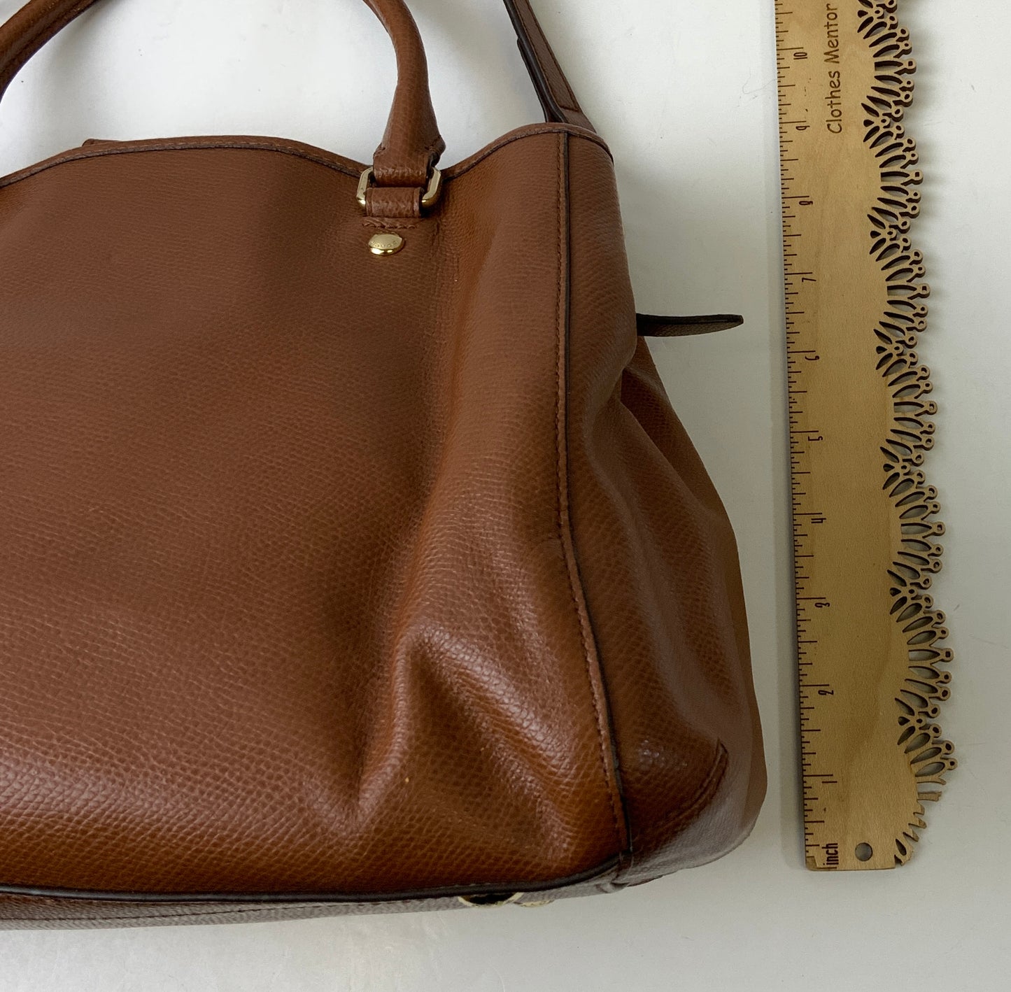 Handbag Designer By Coach In Brown, Size:Medium