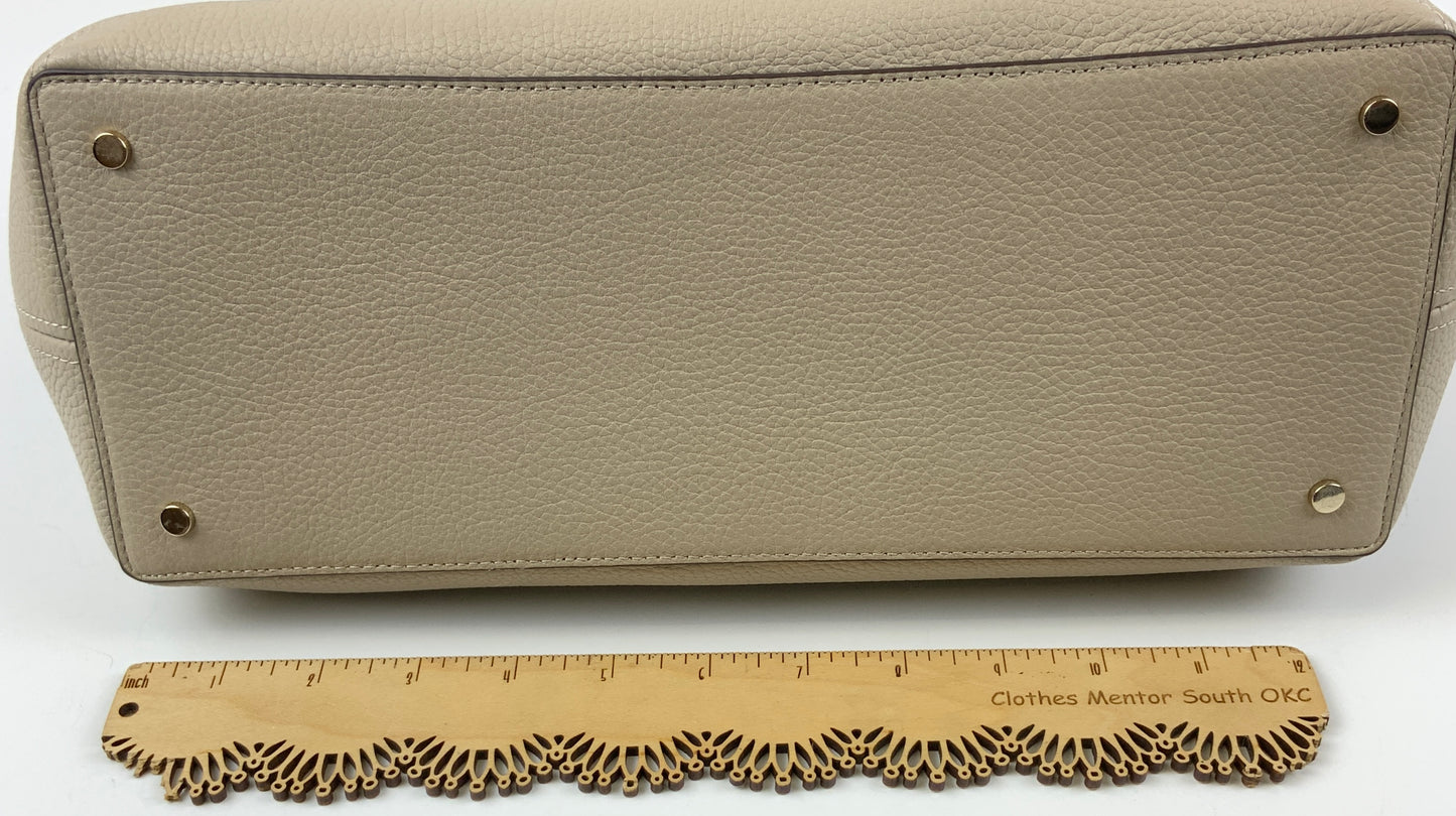 Handbag Designer By Kate Spade In Cream & Tan, Size:Large
