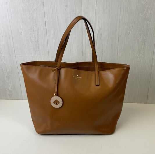 Tote Designer By Kate Spade In Brown, Size:Large