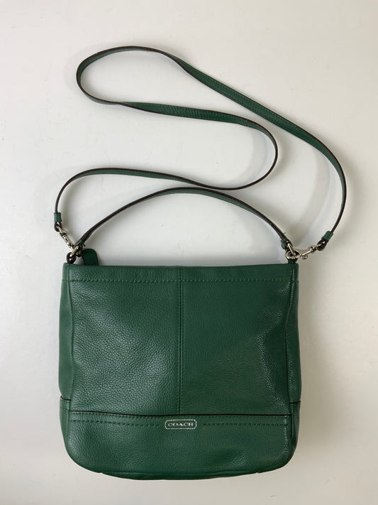 Crossbody Designer By Coach In Green, Size:Small