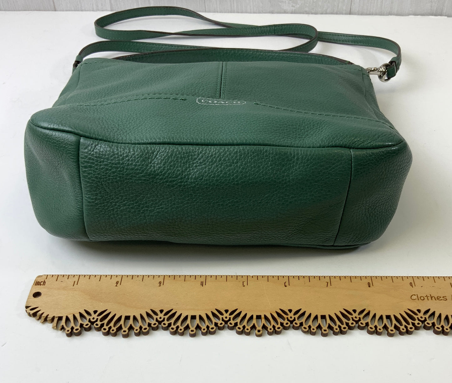 Crossbody Designer By Coach In Green, Size:Small