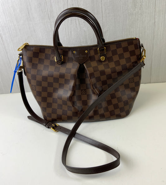 Handbag Luxury Designer By Louis Vuitton In Brown, Size:Medium