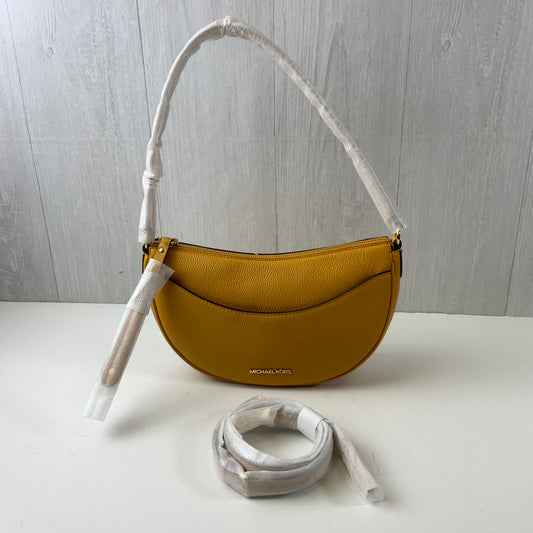 Handbag Designer By Michael Kors In Yellow, Size:Small
