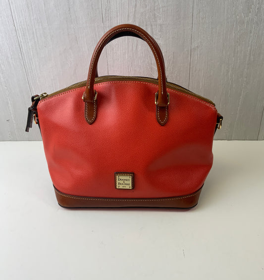 Handbag Designer By Dooney And Bourke In Orange, Size:Small