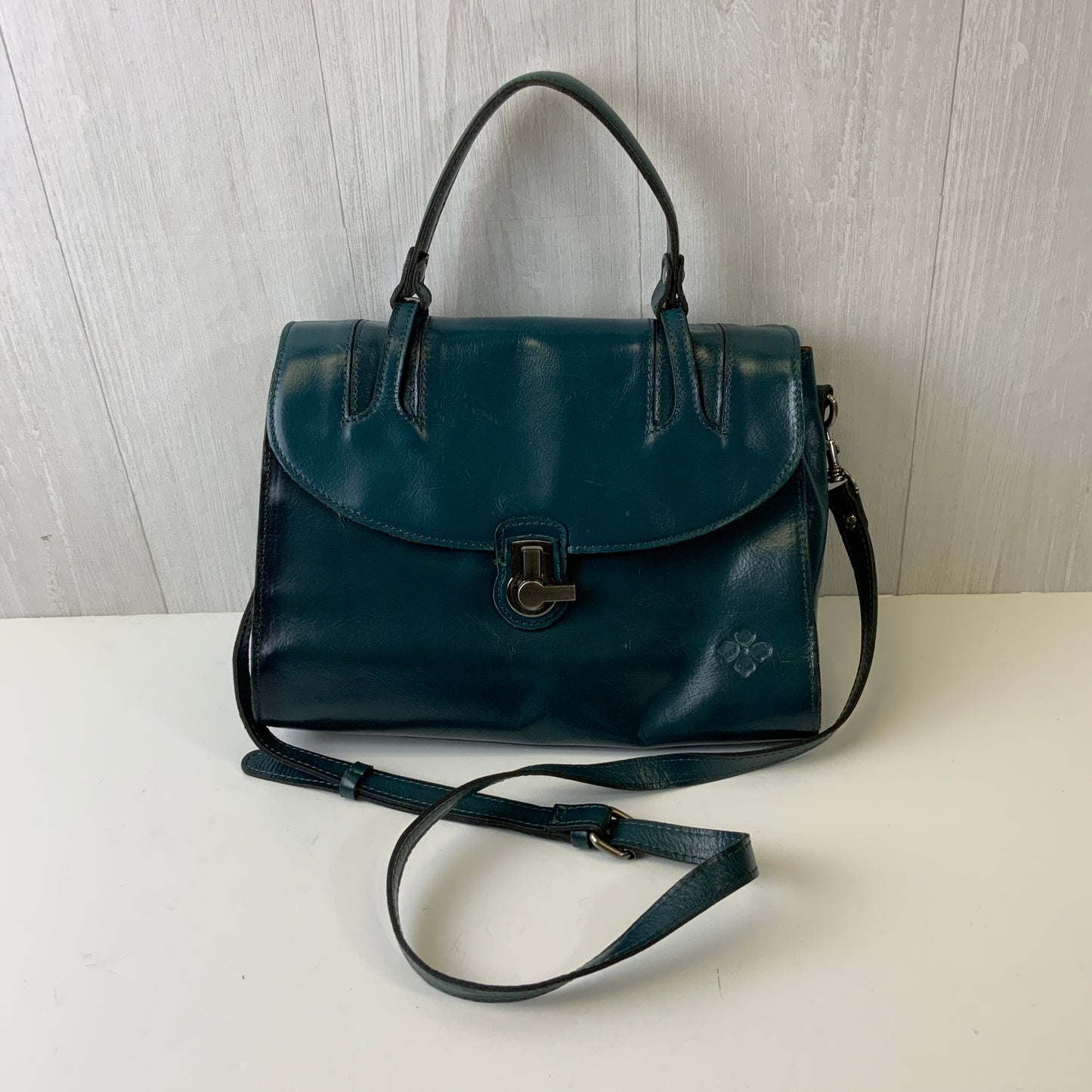 Handbag Designer By Patricia Nash In Teal, Size:Large OTHER INFO: AS IS
