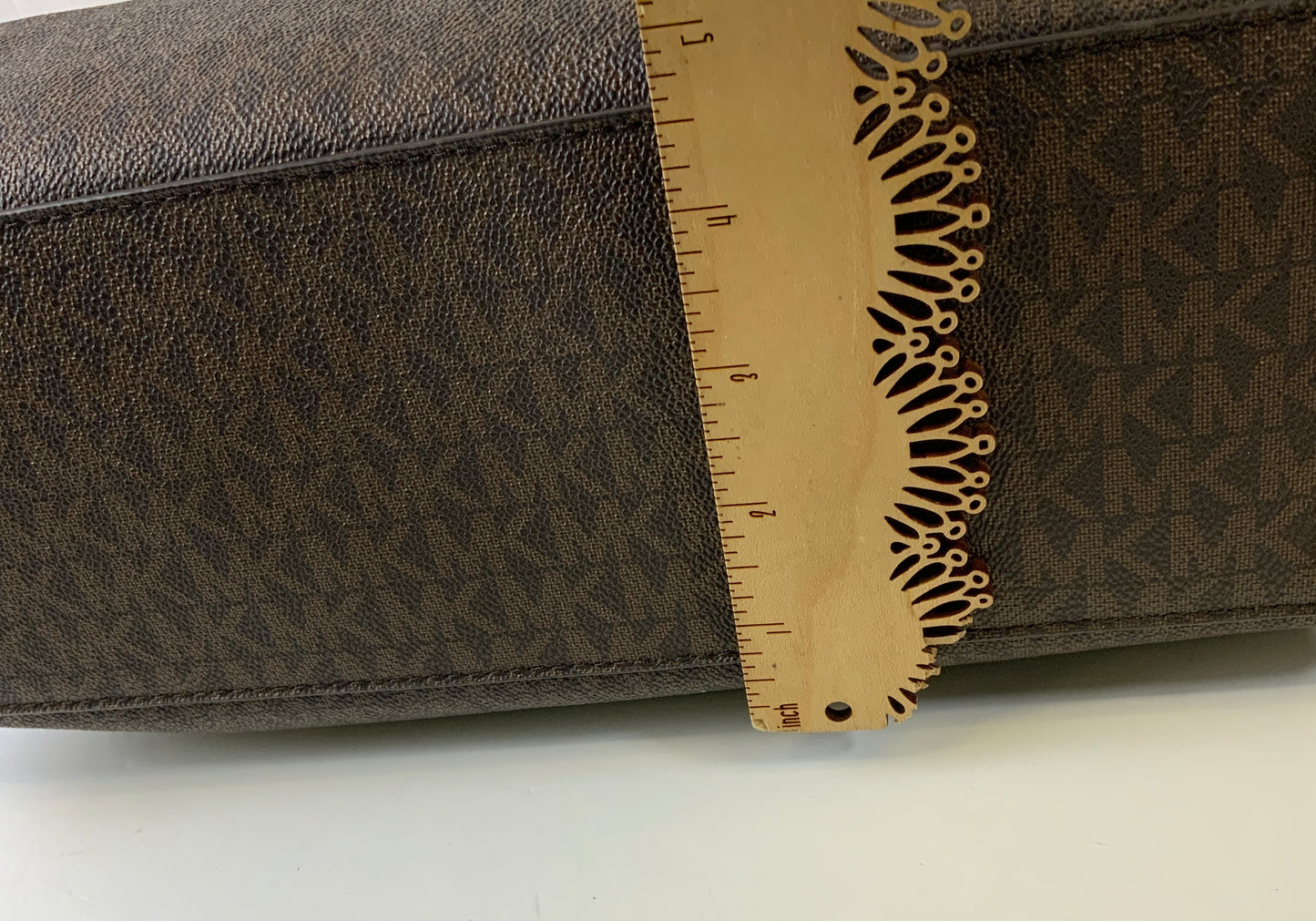 Handbag Designer By Michael Kors In Brown & Pink, Size:Large