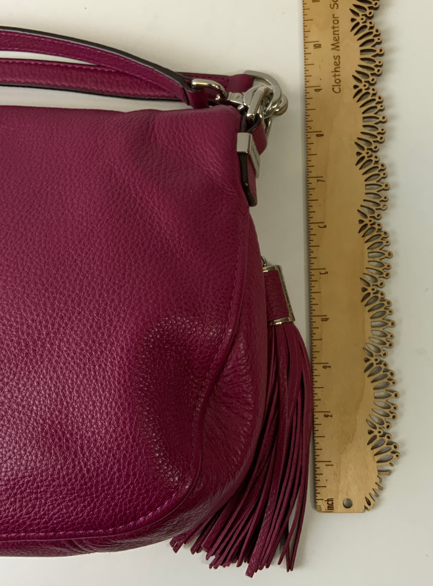 Handbag Designer By Michael Kors In Purple, Size:Medium