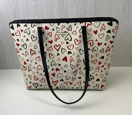 Handbag Designer By Kate Spade In Black & Cream, Size:Large