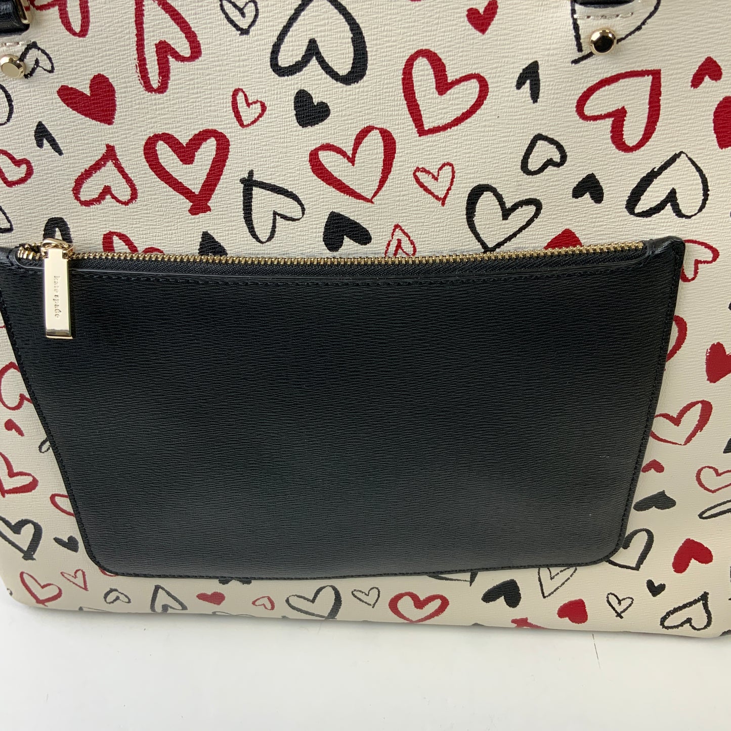 Handbag Designer By Kate Spade In Black & Cream, Size:Large