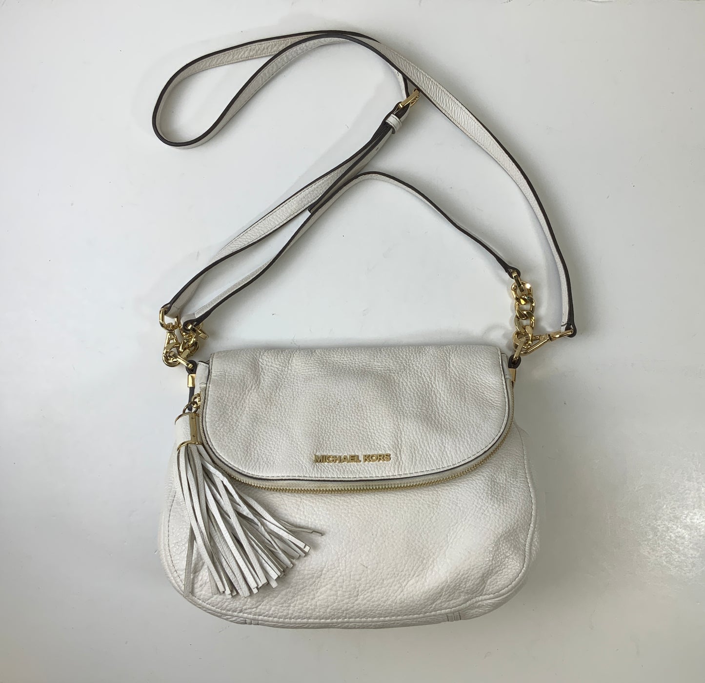 Crossbody Designer By Michael Kors Collection In White, Size:Medium