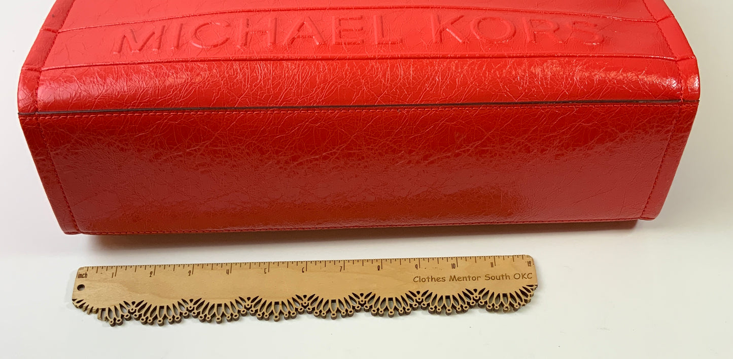 Handbag Designer By Michael Kors In Orange, Size:Large