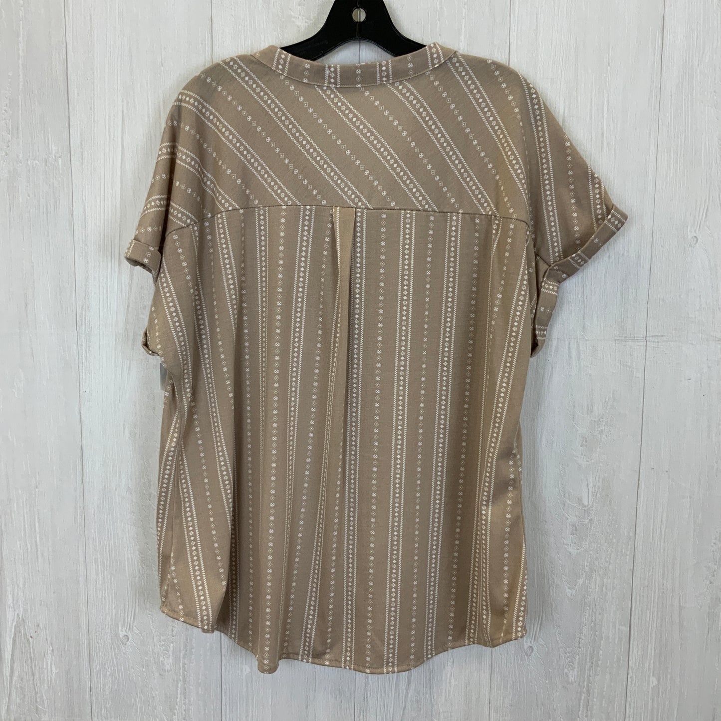 Blouse Short Sleeve By Eden & Olivia  Size: 2x