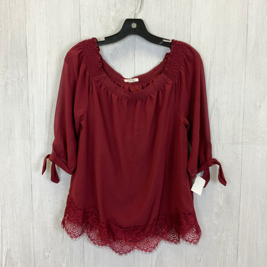 Blouse 3/4 Sleeve By Maurices  Size: M