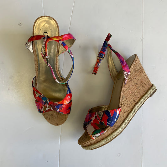 Sandals Heels Wedge By Guess  Size: 8.5